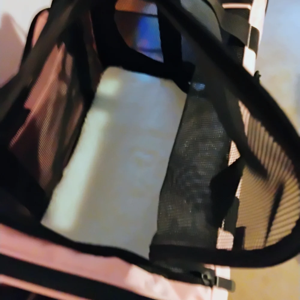 Pink and Black Pet Carrier
